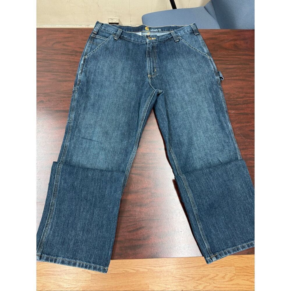 Carhartt Mens Relaxed Fit Holter Dungaree Jeans Size 36x32